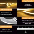 Warm Yellow LED Strip Lights, 1-20 meter available  LED Neon Light Rope, Outdoor Flexible , DC 12V Adapter, LED Light for Home, Indoors, Outdoors Decoration DIY. 