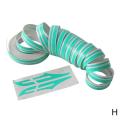 12mm PinStripe Pin Stripe Tape Decal Vinyl Car Stickers Gold Double Steamline Silver Motorcycle Car Accessory Line White St S6L5. 