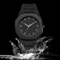 Premium Matte Black Arabic Numerals Wristwatch – Modern Minimalist Watch | Bold & Sleek Design | Waterproof Stylish Timepiece for Men | Black Arabic Aura Watch For Men Stylish Aura Watch 100%. 