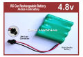 4.8v Rechargeable Battery Pack of AA Size 4 Cells for RC Cars, Toys  SM Connector. 