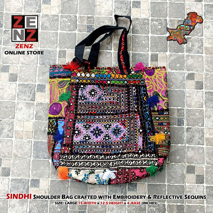 Pakistani SIndhi Traditional Cultural Wear Embroidered Hand