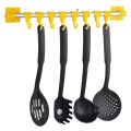 8 HangEase Hooks Kitchen Accessories Organizer Rack | Cloth Hanging Stand Wall Mounted. 