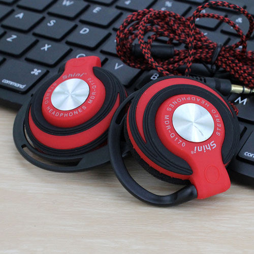 【Nine Dan Store】3.5mm music Headset EarHook bass Earphone For Mp3 Player Mobile Telephone Wholesale