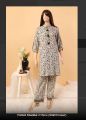 Winter Collection Unstitched 2 Piece Printed Dress. 