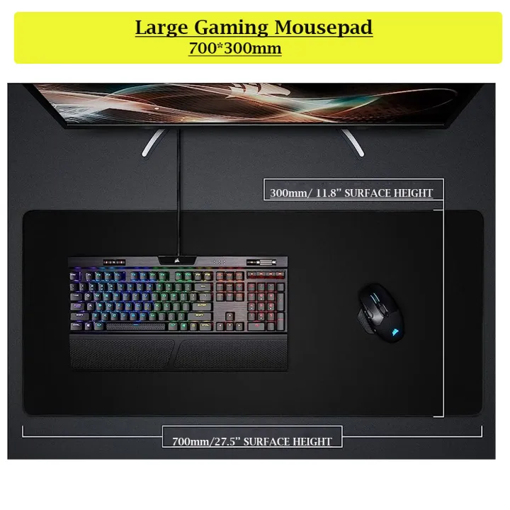 SIXZO%20S800%20Gaming%20Mouse%20Pad%20Black%20Small%20Medium%20Large%20XL%20XXL%20with%203mm%20thickness%20for%20Gaming%20and%20office%20Desk%20Mat%20Pad%20Mousepad%20-%20Image%203