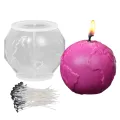 Moon Mold | Silicone Moon Mold For Clay | 3D Casting Mold Raft Candle Mold Silicone Craft Soap Aromatherapy Candle Ornaments 3D Candle Molds. 