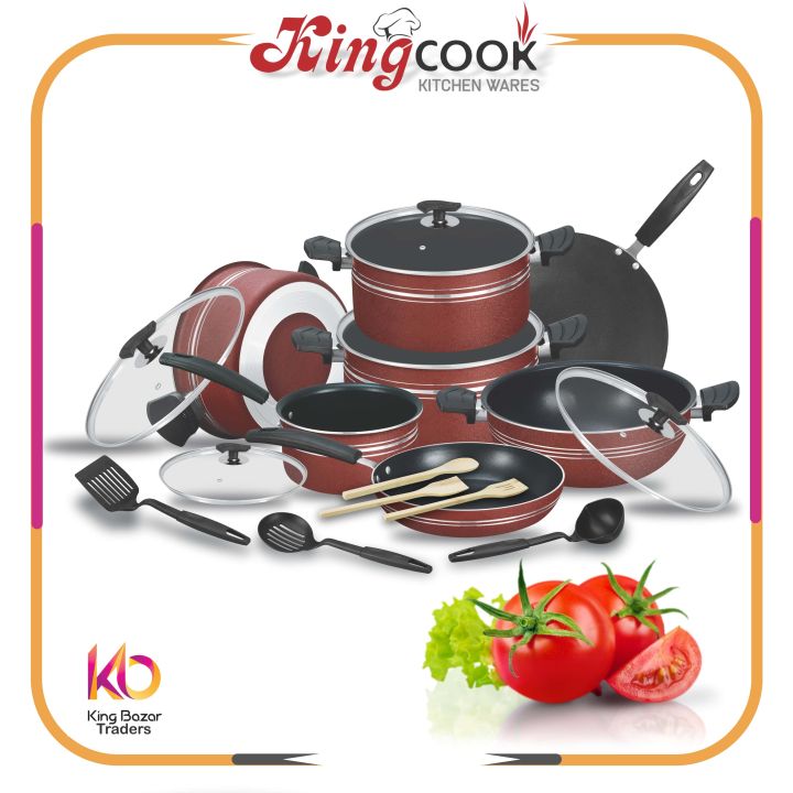 Jumbo 19-Piece Non-Stick Cooking Gift Pack King Cook – Ultimate Kitchen ...