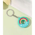 Donuts\ Keychain - Bag Charm keyring - Silicon keychain - keychain for boys - keychain for kids - keychain for girls - keychain for bag - stationary - keychain for car - customized keychain - High quality. 