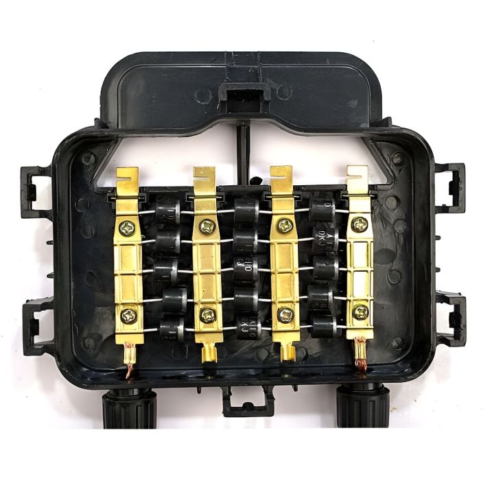 IP67%20Waterproof%20PV%20Solar%20Panel%20Diode%20Junction%20Box%204%20Lane%20DC%2015A%201000V%20Black%20100w-350w%20Without%20Connectors%20-%20Image%202