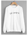 White F.R.I.E.N.D.S Printed Sweatshirt for Her. 