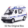 1/32 Alloy Diecast Car Model Ambulance Police Car Fire Engine Auto Model Metal Body Pull Back 5 Doors Open Vehicle Children Toys. 