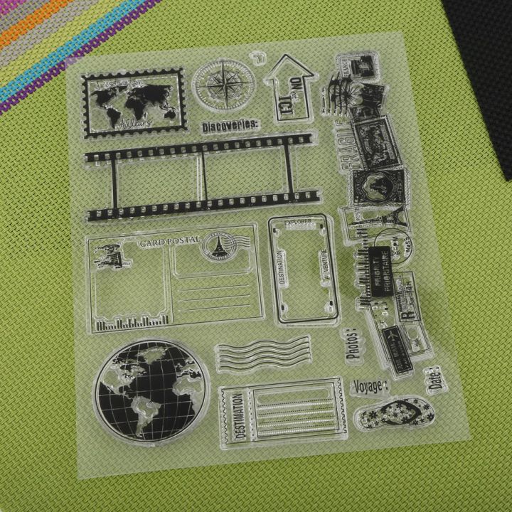 Clear%20Stamp%20Scrapbook%20Photo%20Cards%20Postcards%2014x18cm%20Rubber%20Seal%20Silicone%20Stamps%20Craft%20Tool%20-%20Image%206