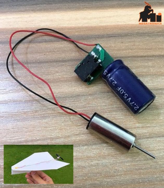 Mini capacitor airplane model kit 6x15mm 3.7V capacitor 46mm propeller