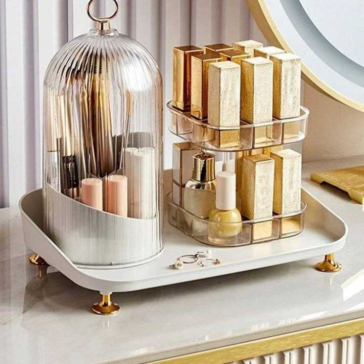 Birdcage%20360%20Degree%20Rotating%20Makeup%20Brush%20Holders,%20with%20lid%20clear%20makeup%20brush%20organizer%20holder%20caddy,Rotating%20Dustproof%20Make%20Up%20Brushes%20Container%20with%20Clear%20Acrylic%20Cover,for%20Lipsticks,%20Bathroom%20Vanity,%20Dresser%20-%20Image%202