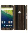 Nexus 6P Brown Stripped Wooden Texture Mobile Skin. 