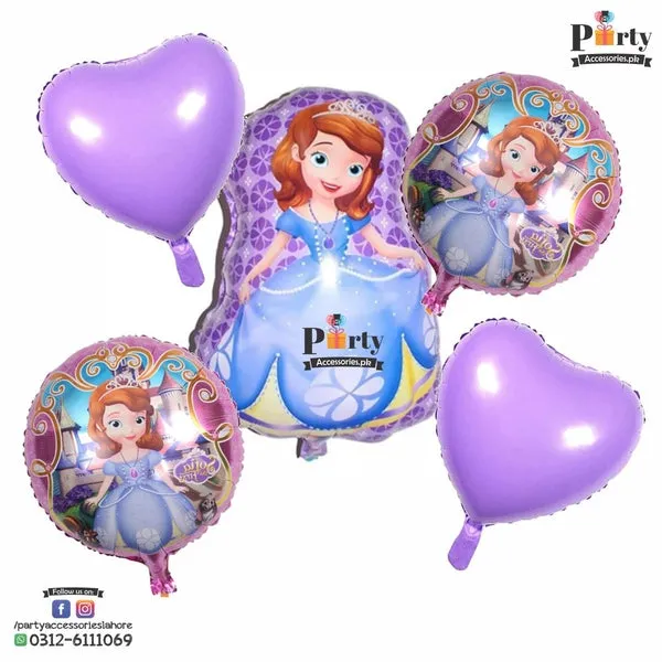5pcs%20Princess%20Sofia%20happy%20birthday%20foil%20balloons%20birthday%20party%20decoration%20-%20Image%202