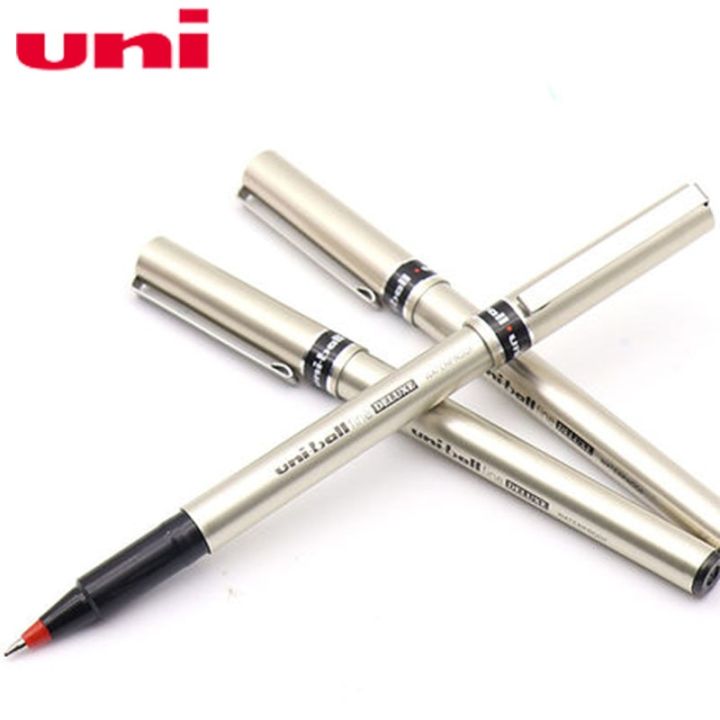 2pcs Uni-Ball Fine Deluxe UB-177 0.7mm Gen Ink Pen Rollerball Pen waterproof Black/Blue/Red Ink Color Straggle Steipos