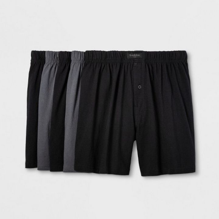 Export Quality Goodfellow 100% Cotton - Front Button Soft boxer (2 piece Pack) Guaranteed Best Quality