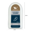 WBM Shoe Cleaning Scrubber - For Sneakers  Instant Shine Sponge with Liquid Polish - 100ML. 