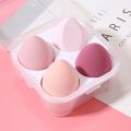 Random Design & Multicolor Women 4pcs Makeup Blender Cosmetic Puff Makeup Sponge With Storage Box For Professional. 