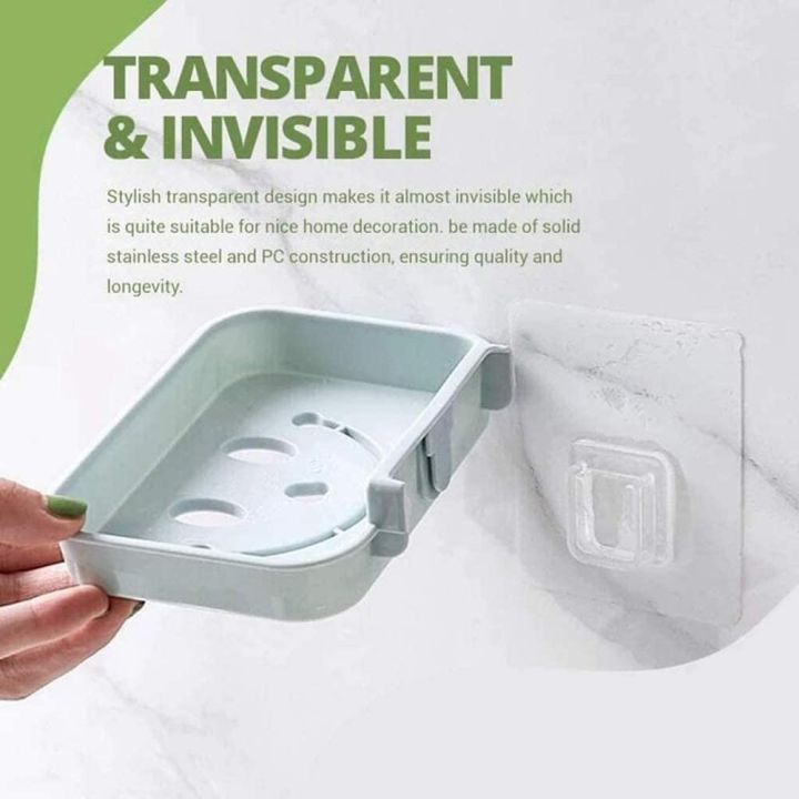 Techmanistan%201%20Pair%20-%20Self%20Adhesive%20Double%20Layer%20Wall%20Hooks,%20No%20Drill%20No%20Nail%20Double%20Sided%20Adhesive%20Wall%20Hooks%20-%20Image%204