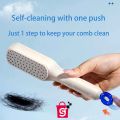 Self Cleaning Hair Brush Retractable Easy Clean Hair Brush Massage Comb with Retractable Bristles One-pull Clean Anti-Static Hair Brush for Easy Removal of Tangled Hairs - Hair Styling Tools New-One-Pull clean massage comb. 