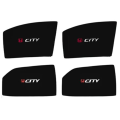High Quality Honda City 2021-2023 Car Window shades | Sun shades fabric | Car black sun shades window with logo. 