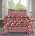 Nishat linen Fancy Bedsheet Cotton Double Bed Sheet Set - King Size (1 Sheet and 2 Pillow Covers) by Nishat Linen. 