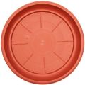 Pack of 4 Plastic Terra Cotta Round Plant Saucer Drip Trays Garden Pot Base. 