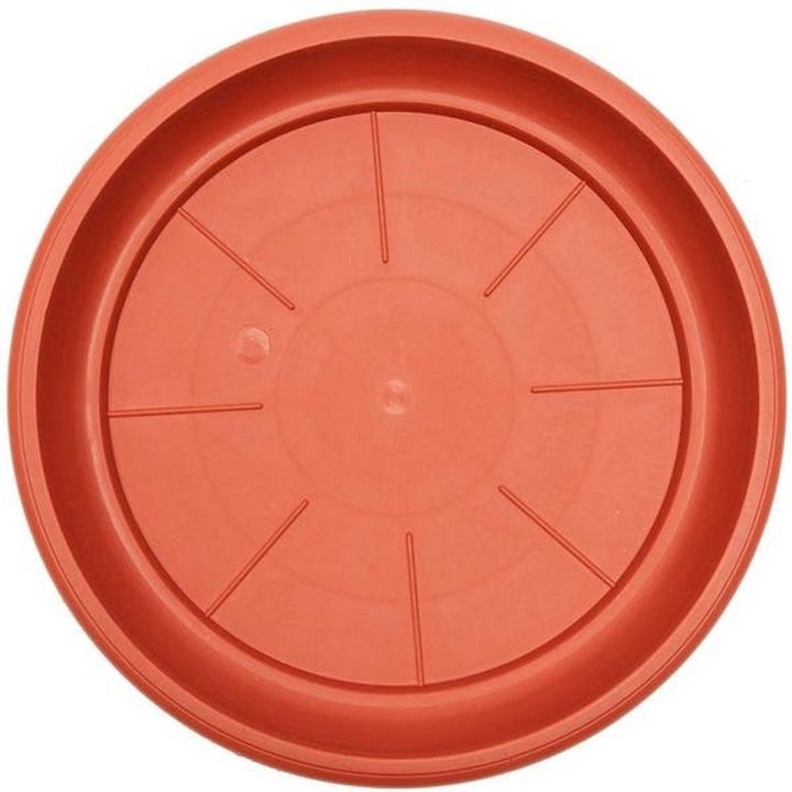 Pack of 4 Plastic Terra Cotta Round Plant Saucer Drip Trays Garden Pot Base