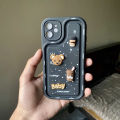 High Quality Soft Teddy Bear Cute Silicon Case For Iphone 11 / 11 Pro Max / 15 Pro Max / 13 Pro Max / 12 Pro Max / 14 Pro Max. 