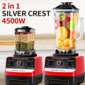 Silver Crest 2 in 1 JuicerBlender Machine– Commercial High Power Blender 3000W/4500W Motor – 2L Unbreakable Jug – 700ml Grinder Jar – 3200 RPM Performance– Variable Speed Control –German Technology Build– Multifunctional Food Processor – Chinese Imported. 