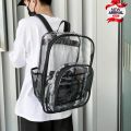 Best high Quality  Clear Backpack Heavy Duty Transparent See Through Bag for College Work Travel Security,Black. 