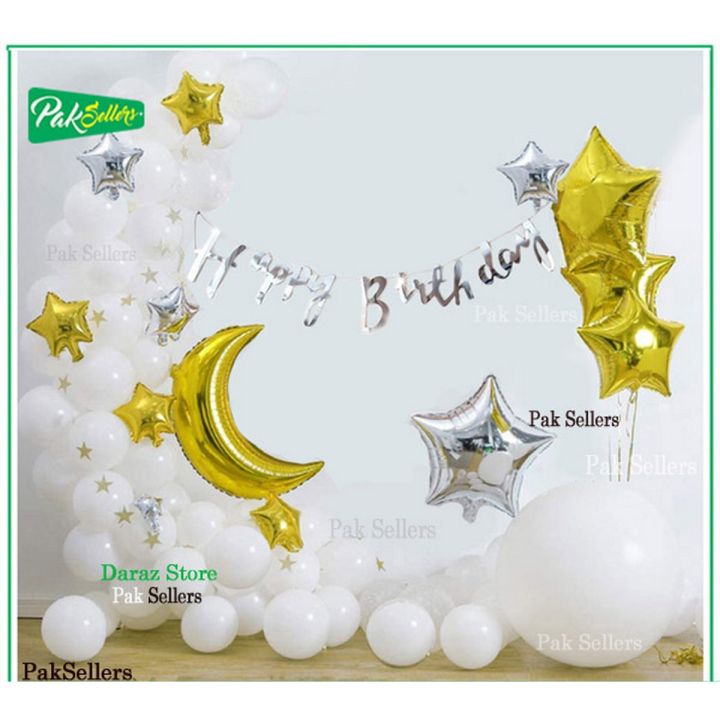 Twinkle Twinkle Little Star with Moon Birthday Theme Birthday for Kids Birthday Party, Best for First Birthday party Decor