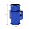 36mm Blue Water Temperature Joint Pipe Temp Sensor Gauge Radiator Hose Adapter. 
