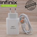 Infinix Original 45W Fast Charger / Infinix 45W Fast Charging Adapter with Cable / Infinix 45 Watt Box Pulled Original Power Adaptor with Cable for Note 20, Note 30, 40, 40pro 5G, Zero 30, Zero x,Zero x Pro Zero 20, Gt 20, Gt 50pro,Hote 40. 