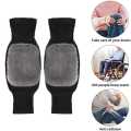 2pcs Warm Wool Knee Pads, Cashmere Wool Knee Brace Pads, Elastic Knees Slee. 