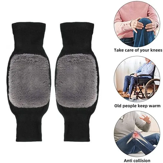 2pcs/%201%20pair%20Cashmere%20Knee%20Pads%20Winter%20Warm%20Men%20women%20-%20Image%202