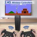 Retro Handheld Game Stick With Arcade Game Stick Console With 19000 + Games 4K High Resolution 64G 2.4G Wireless Controllers Just Plug and Play Video Games for Led-TV. 