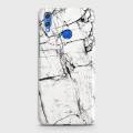 Huawei Honor 8X Cover Case Dark white marbel Hard Cover- Design 41 Cover. 
