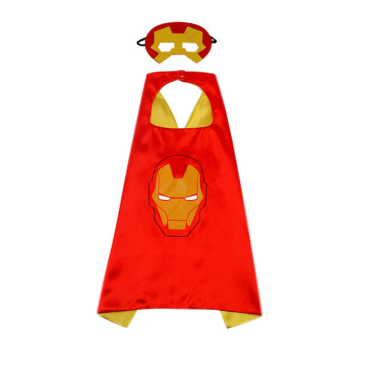 【wenfangdianpu】MARVEL Superhero Cape Cosplay Toy Children Halloween Party Dressing Up Batman Costumes Cartoon Birthday Game Supplies Mask