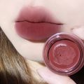 1Pc Canned Matte Lip Mud  Delicate Smooth Waterproof Non-stick Cup Lip Tint Moisturizing Lip Glaze. 
