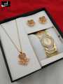 Ladies gift set with Necklace watch and Earrings | New Trendy Gift set. 