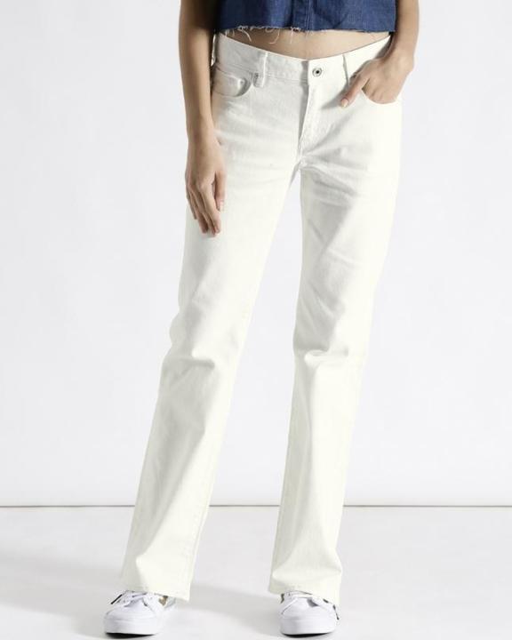 Women Off-White Boyfriend Fit Stretchable Jeans