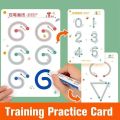 Level 1 Magical Tracing 64 Pages Work Book, Reusable Calligraphy Copy Book, Practice Drawing Book, Kids Educational Learning Book, Logic Thinking Training Notebook, Practice Copy Control Training Book. 