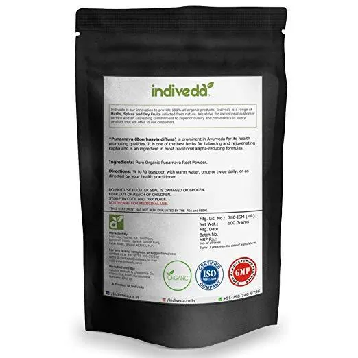Indiveda%20Organic%20Punarnava%20(Boerhavia%20diffusa)%20Powder%20for%20Supporting%20Health,%20%20%20300gm%20-%20Image%203