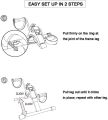 Folding Pedal Exerciser Mini Exercise Bikes Arm and Leg Exercise Peddler Machine. 