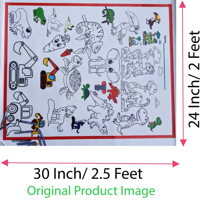 Kids%20Colouring%20Mat%20Sheet,%20Reusable%20Coloring%20Sheet%20With%2012%20Crayon%20Colors%20Gift%20Pack,%20Reusable%20Children%20Drawing%20roll%20Sheet%2030x%2024%20inches.%20-%20Image%202