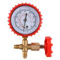 Refrigerant Pressure Gauge Air Conditioning Recharge Pressure Gauges Manifold Gauge Manometer Valve for R12 R502 R22 R410 R134A. 