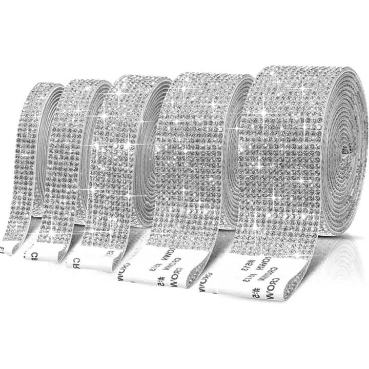 Self%20Adhesive%20Crystal%20Rhinestone%20Sticker%20Bling%20Diamond%20Ribbon%20DIY%20Sticker%20Rhinestones%20Arts%20Crafts%20Car%20Phone%20Decoration%20-%20Image%207